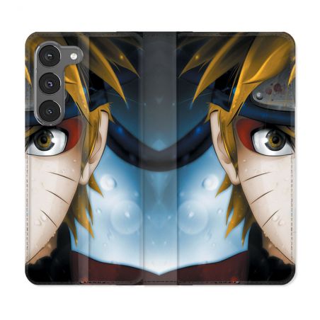 Housse Cuir Portefeuille Pour Samsung Galaxy A36 5G Manga Naruto Blanc