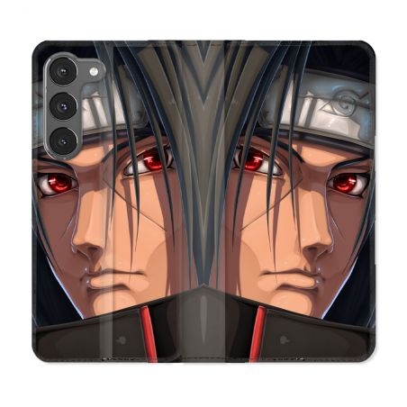Housse Cuir Portefeuille Pour Samsung Galaxy A36 5G Manga Naruto Itachi Visage