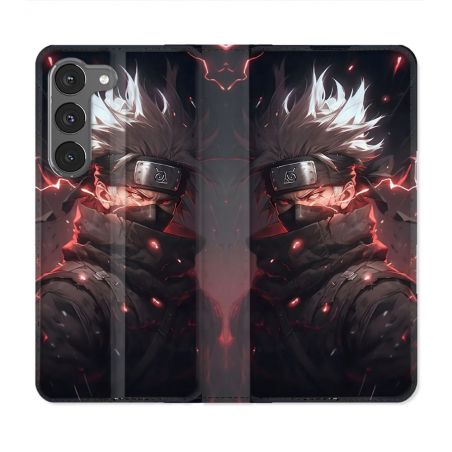Housse Cuir Portefeuille Pour Samsung Galaxy A36 5G Manga Naruto Kakashi Dark