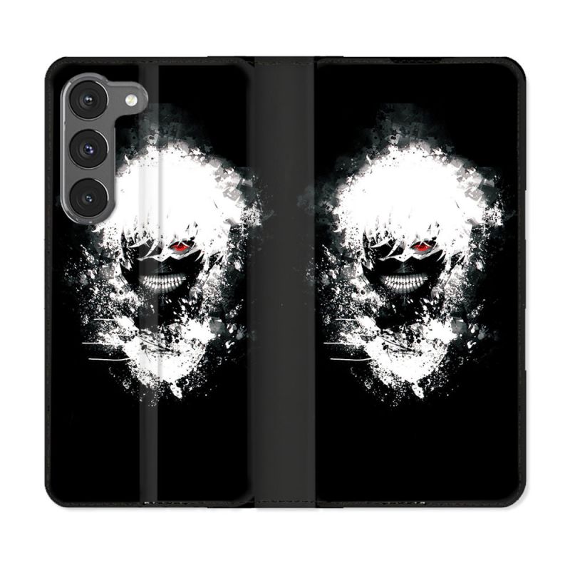 Housse Cuir Portefeuille Pour Samsung Galaxy A36 5G Manga Tokyo Ghoul Kaneki Tag