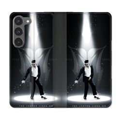 Housse Cuir Portefeuille Pour Samsung Galaxy A36 5G Michael Jackson Noir