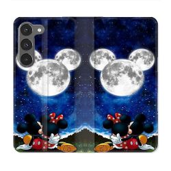 Housse Cuir Portefeuille Pour Samsung Galaxy A36 5G Mickey Minnie