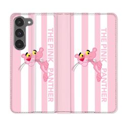 Housse Cuir Portefeuille Pour Samsung Galaxy A36 5G Panthere Rose