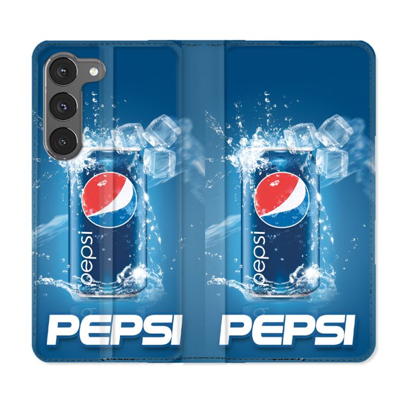Housse Cuir Portefeuille Pour Samsung Galaxy A36 5G Pepsi