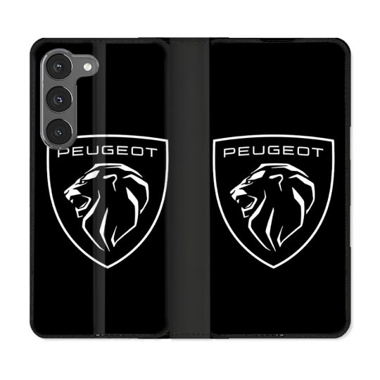 Housse Cuir Portefeuille Pour Samsung Galaxy A36 5G Peugeot