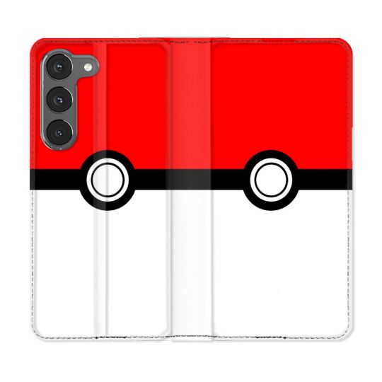Housse Cuir Portefeuille Pour Samsung Galaxy A36 5G Pokemon Pokeball