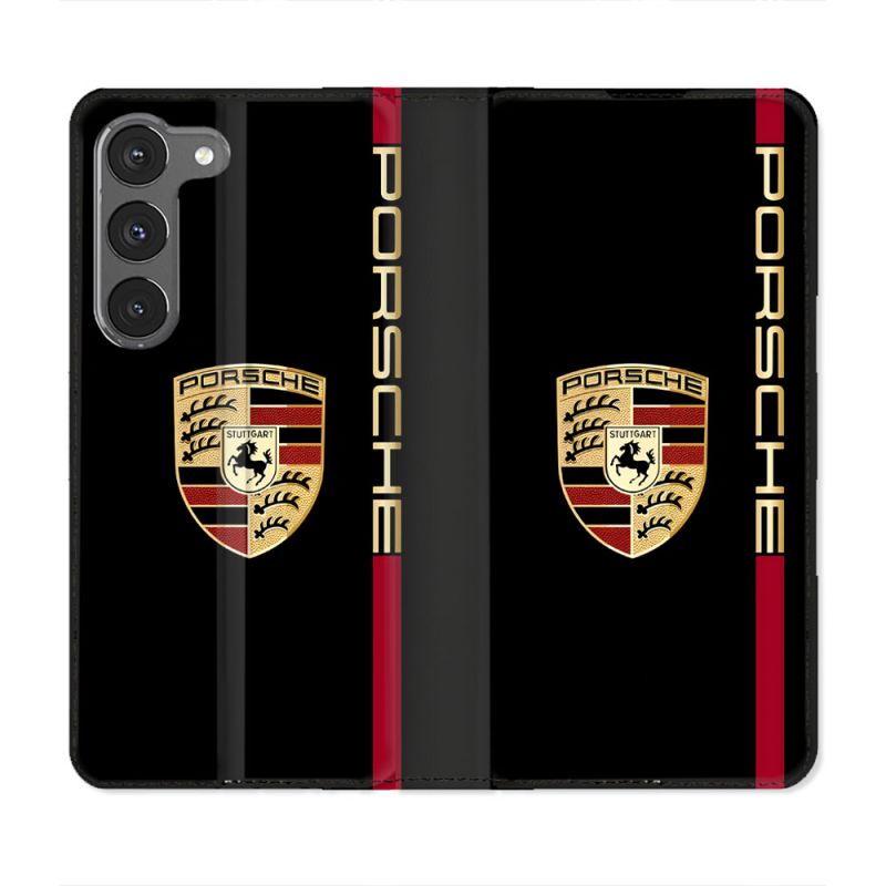 Housse Cuir Portefeuille Pour Samsung Galaxy A36 5G Porsche Line