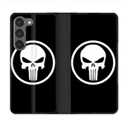 Housse Cuir Portefeuille Pour Samsung Galaxy A36 5G Punisher