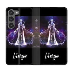 Housse Cuir Portefeuille Pour Samsung Galaxy A36 5G Signe Zodiaque 2 Vierge