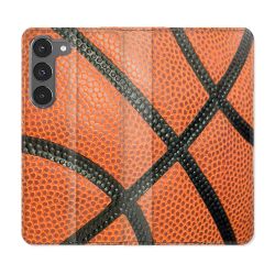 Housse Cuir Portefeuille Pour Samsung Galaxy A36 5G Sport Ballon Basket