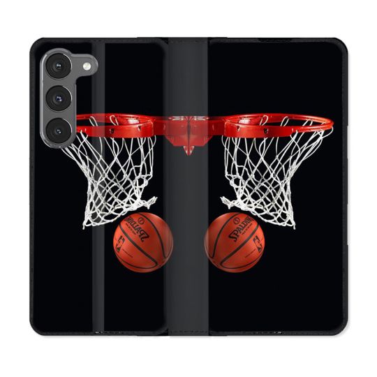 Housse Cuir Portefeuille Pour Samsung Galaxy A36 5G Sport Basket Panier