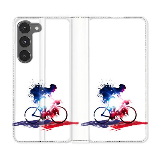 Housse Cuir Portefeuille Pour Samsung Galaxy A36 5G Sport Cyclisme France