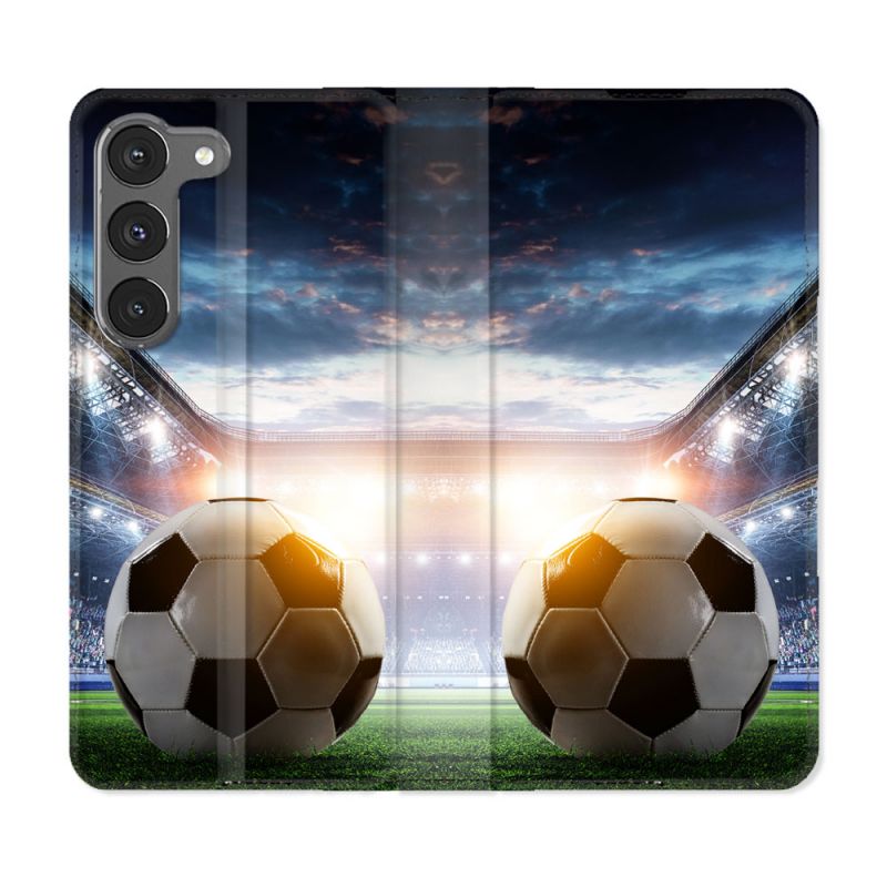 Housse Cuir Portefeuille Pour Samsung Galaxy A36 5G Sport Football Stade