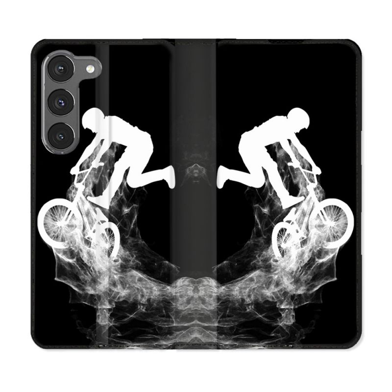 Housse Cuir Portefeuille Pour Samsung Galaxy A36 5G Sport VTT Noir