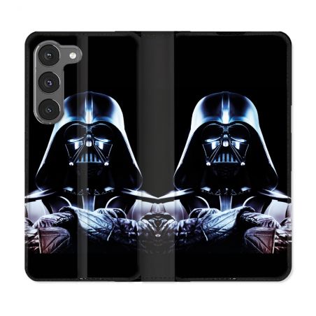 Housse Cuir Portefeuille Pour Samsung Galaxy A36 5G Star Wars - Dark Vador Noir