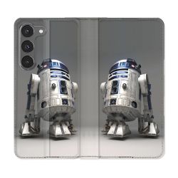 Housse Cuir Portefeuille Pour Samsung Galaxy A36 5G Star Wars - R2D2