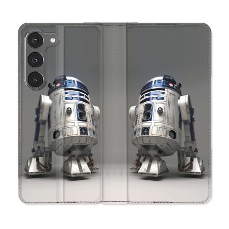 Housse Cuir Portefeuille Pour Samsung Galaxy A36 5G Star Wars - R2D2