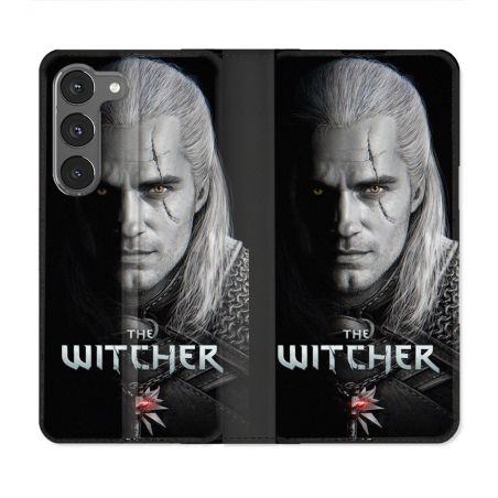 Housse Cuir Portefeuille Pour Samsung Galaxy A36 5G The Witcher Noir