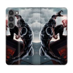 Housse Cuir Portefeuille Pour Samsung Galaxy A36 5G Venom