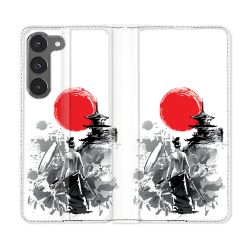 Housse Cuir Portefeuille Pour Samsung Galaxy A36 5G Voyage Japon Femme