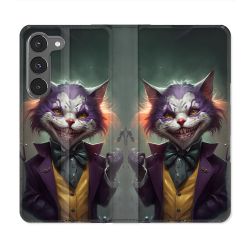 Housse Cuir Portefeuille Pour Samsung Galaxy A56 5G Animal Chat Joker