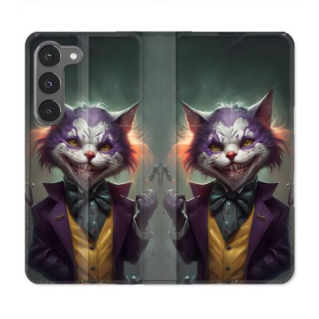 Housse Cuir Portefeuille Pour Samsung Galaxy A56 5G Animal Chat Joker
