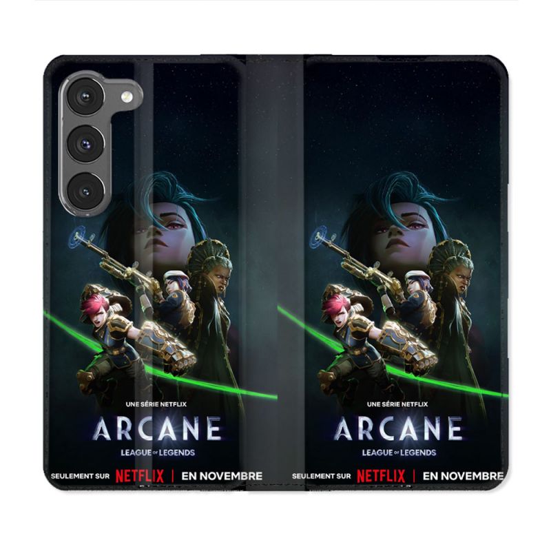 Housse Cuir Portefeuille Pour Samsung Galaxy A56 5G Arcane Affiche