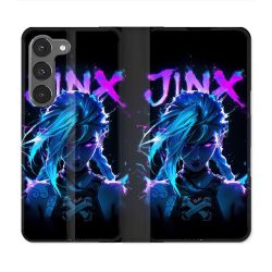 Housse Cuir Portefeuille Pour Samsung Galaxy A56 5G Arcane Jinx Night