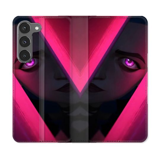 Housse Cuir Portefeuille Pour Samsung Galaxy A56 5G Arcane Jinx Rose