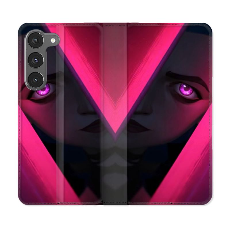 Housse Cuir Portefeuille Pour Samsung Galaxy A56 5G Arcane Jinx Rose