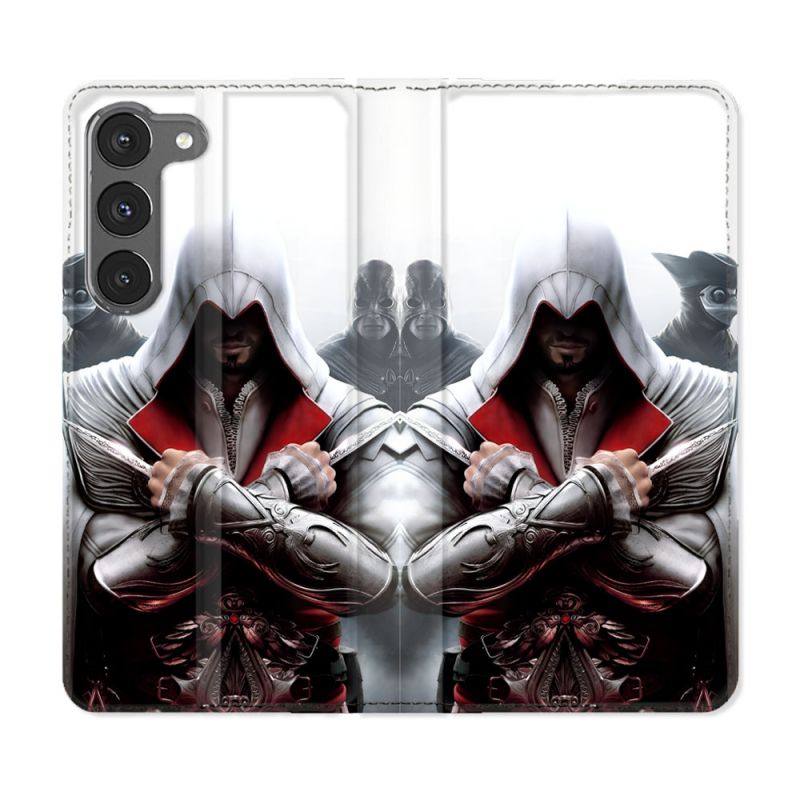 Housse Cuir Portefeuille Pour Samsung Galaxy A56 5G Assassin Creed Mask