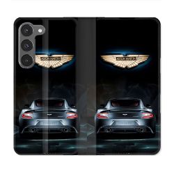 Housse Cuir Portefeuille Pour Samsung Galaxy A56 5G Aston Martin