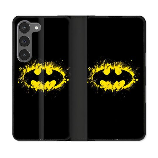 Housse Cuir Portefeuille Pour Samsung Galaxy A56 5G Batman Logo
