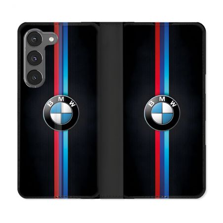 Housse Cuir Portefeuille Pour Samsung Galaxy A56 5G BMW Logo