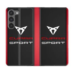 Housse Cuir Portefeuille Pour Samsung Galaxy A56 5G Cupra