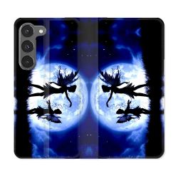 Housse Cuir Portefeuille Pour Samsung Galaxy A56 5G Fantastique Fee Lune