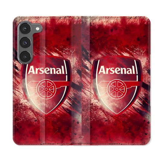 Housse Cuir Portefeuille Pour Samsung Galaxy A56 5G Foot Arsenal