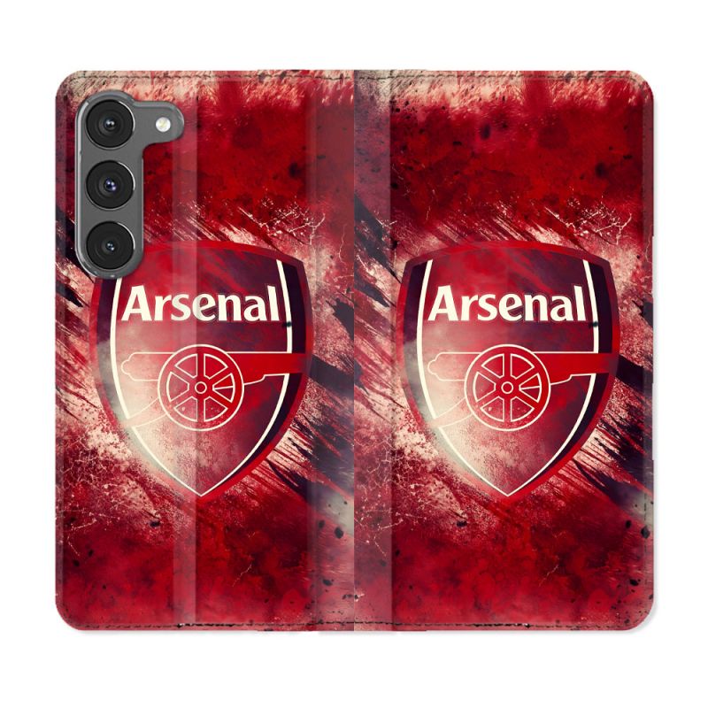 Housse Cuir Portefeuille Pour Samsung Galaxy A56 5G Foot Arsenal
