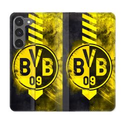 Housse Cuir Portefeuille Pour Samsung Galaxy A56 5G Foot Dortmund