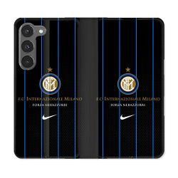 Housse Cuir Portefeuille Pour Samsung Galaxy A56 5G Foot Inter Milan