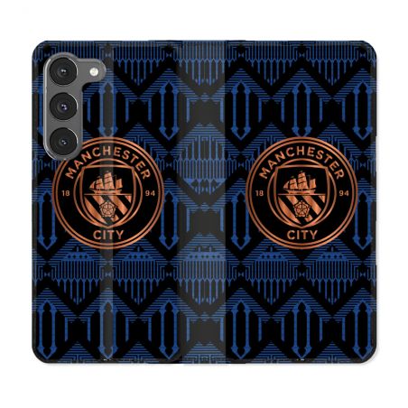 Housse Cuir Portefeuille Pour Samsung Galaxy A56 5G Foot Manchester City