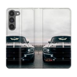 Housse Cuir Portefeuille Pour Samsung Galaxy A56 5G Ford Mustang GT500 Vintage