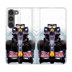 Housse Cuir Portefeuille Pour Samsung Galaxy A56 5G Formule 1 F1 Red Bull