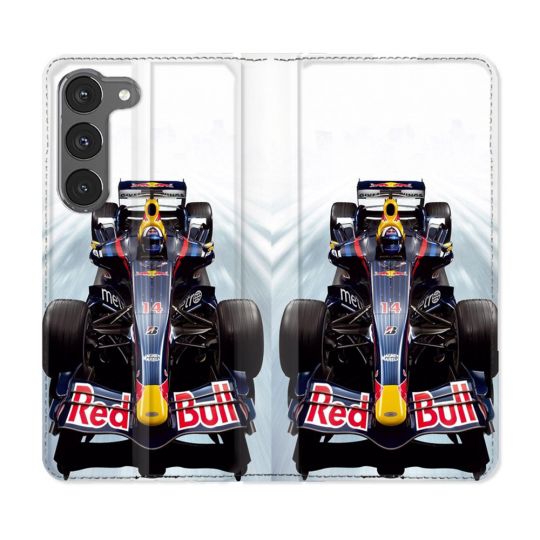 Housse Cuir Portefeuille Pour Samsung Galaxy A56 5G Formule 1 F1 Red Bull