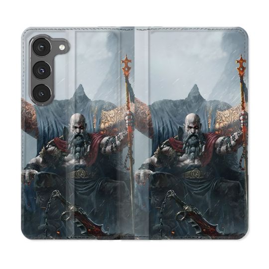 Housse Cuir Portefeuille Pour Samsung Galaxy A56 5G Gof Of War