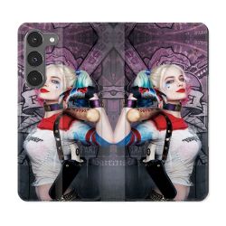 Housse Cuir Portefeuille Pour Samsung Galaxy A56 5G Harley Quinn Batte