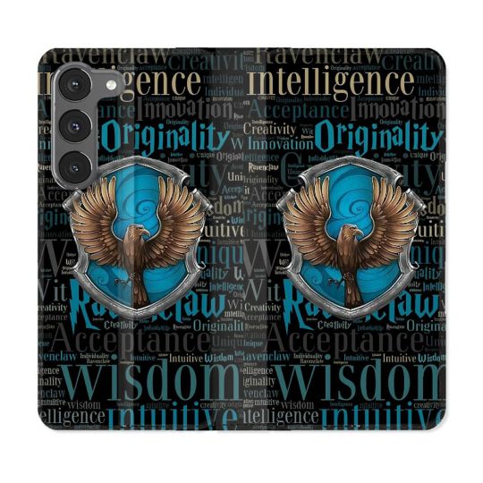 Housse Cuir Portefeuille Pour Samsung Galaxy A56 5G Harry Potter Serdaigle