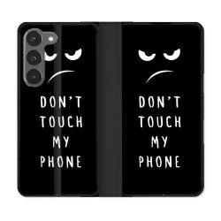 Housse Cuir Portefeuille Pour Samsung Galaxy A56 5G Humour Don't Touch
