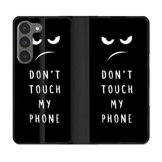 Housse Cuir Portefeuille Pour Samsung Galaxy A56 5G Humour Don't Touch
