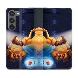 Housse Cuir Portefeuille Pour Samsung Galaxy A56 5G La Belle et La Bête